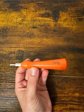 Ring Orange Handheld Screwdriver with Logo M24